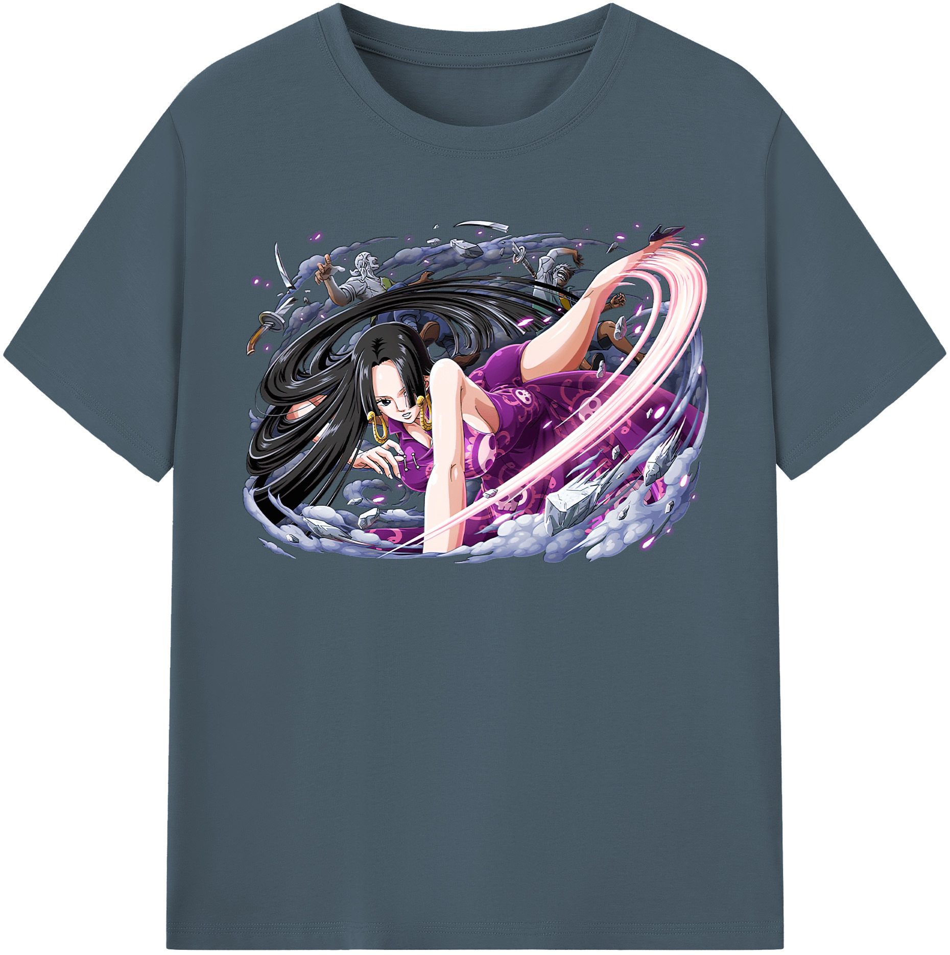 ワンピース ボア・ハンコック ONE PIECE Boa·Hancock 綿100％半袖Tシャツ（フロントプリント）